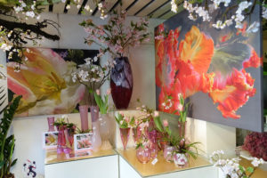Glass & Flower Fashion met Tulip art en Pretty parrot sweet